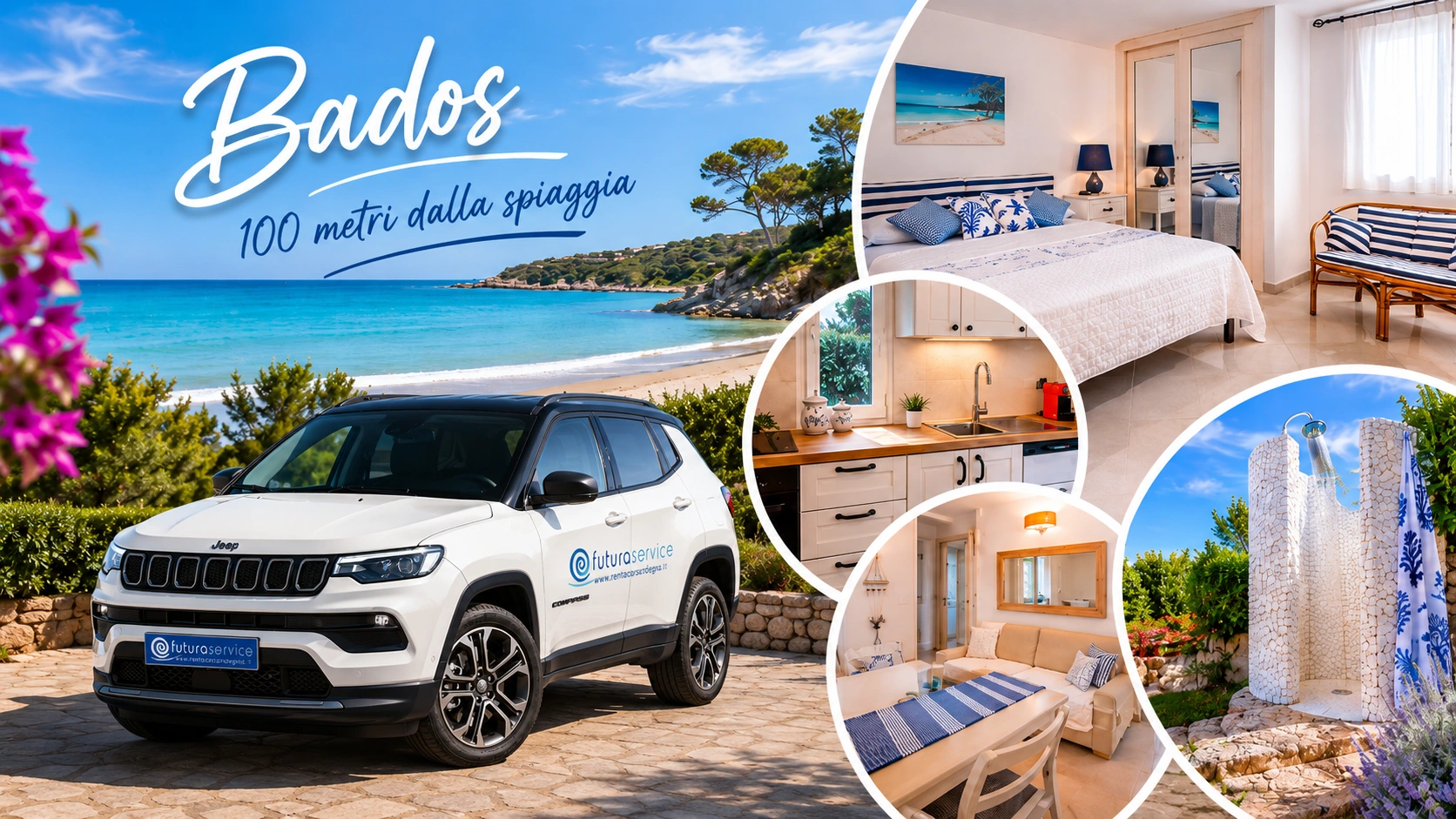 Vacanza a Olbia: auto a noleggio e appartamento - futuraservice Auto a noleggio con appartamento vacanze vicino alla spiaggia di Bados